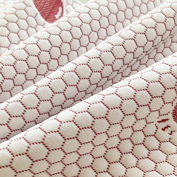 91家纺网 家纺一手货源 找家纺 芙绣 2025新款凉感丝提花学生凉席三件套 樱为有你