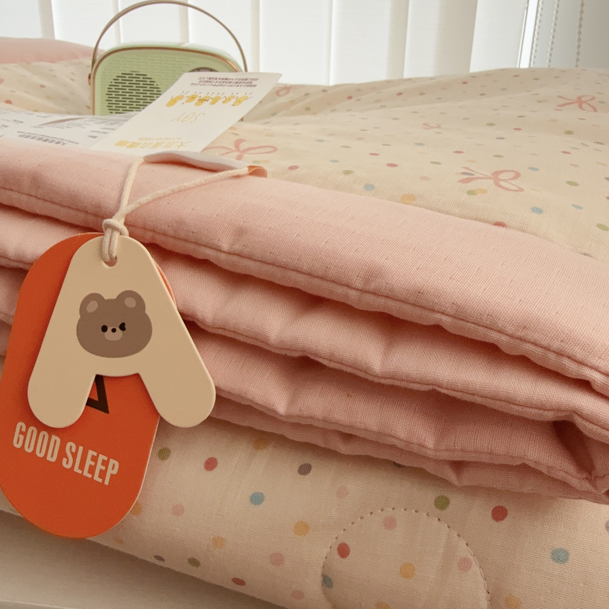 91家纺网 家纺一手货源 找家纺 于果 2025新款全棉双层纱夏被四件套 奶油派