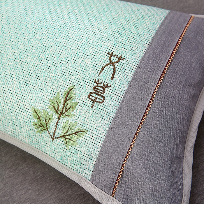 91家纺网 家纺一手货源 找家纺 （总）纽乐家纺 2025新款夏凉凉感艾草花茶香冰藤枕芯茉莉花助睡眠枕头枕芯