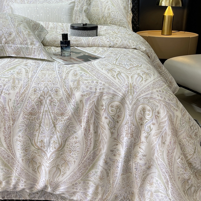 91家纺网 家纺一手货源 找家纺 莱豫2025新款50支莱赛尔天丝四件套 悸川