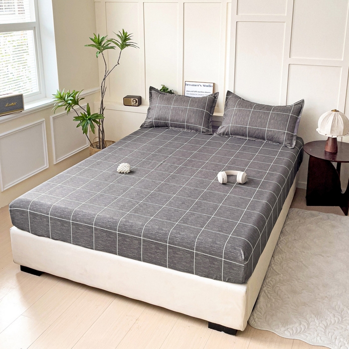 91家纺网 家纺一手货源 找家纺 朵朵家纺 2025新款亲肤棉芦荟棉床笠单床笠，磨毛床笠，印花床笠（可定制尺寸 ） 北欧风情