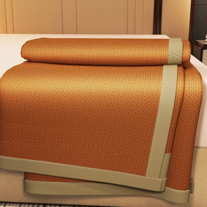 91家纺网 家纺一手货源 找家纺 （总）凉百百 2025新款亲肤加密透气双面古藤席