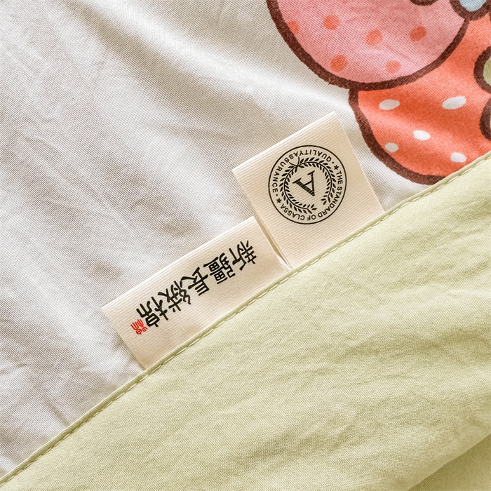 91家纺网 家纺一手货源 找家纺 美梦里 2025新款A类水洗棉棉花夏被 夏凉被空调被 小草莓