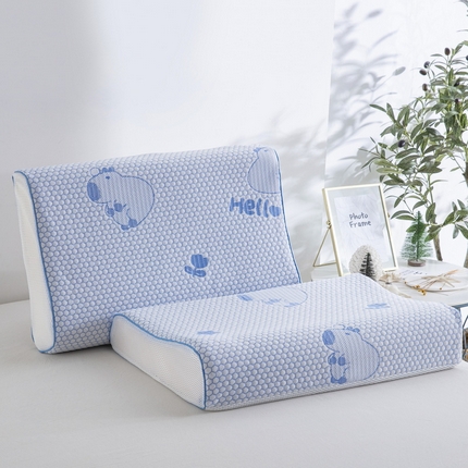 大黄蜂家居家纺2025新款卡皮巴拉凉感冰豆豆乳胶单枕套枕套单件 卡皮巴拉蓝