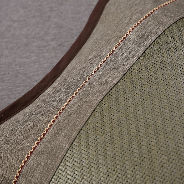 91家纺网 家纺一手货源 找家纺 纽乐家纺 2025新款夏凉凉感艾草花茶香冰藤枕芯茉莉花助睡眠枕头枕芯 艾草茶香冰藤枕-墨绿 35x55cm/只