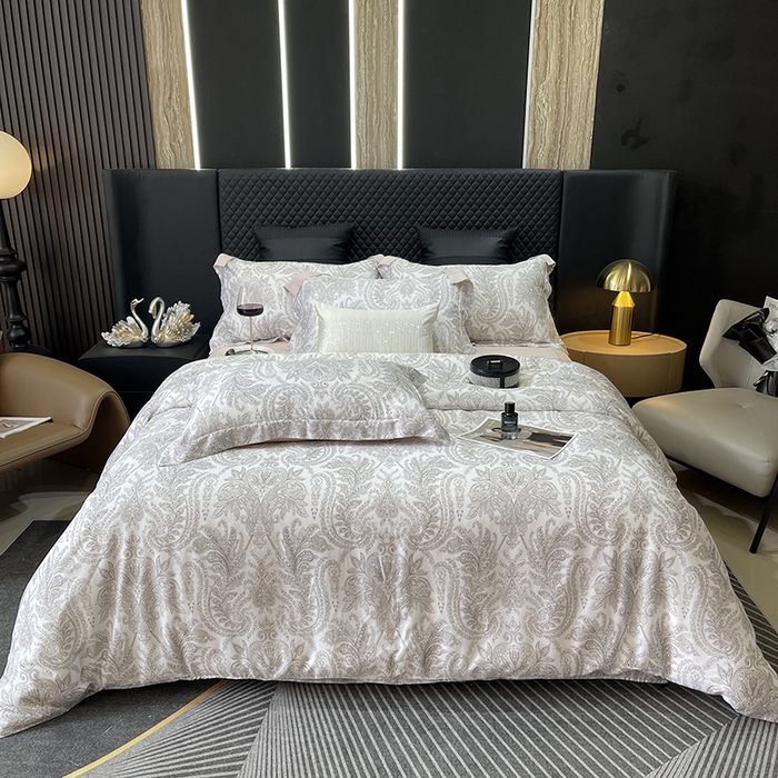 91家纺网 家纺一手货源 找家纺 莱豫2025新款50支莱赛尔天丝四件套 微梦