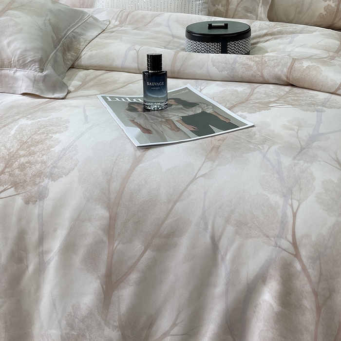 91家纺网 家纺一手货源 找家纺 莱豫2025新款50支莱赛尔天丝四件套 扶光