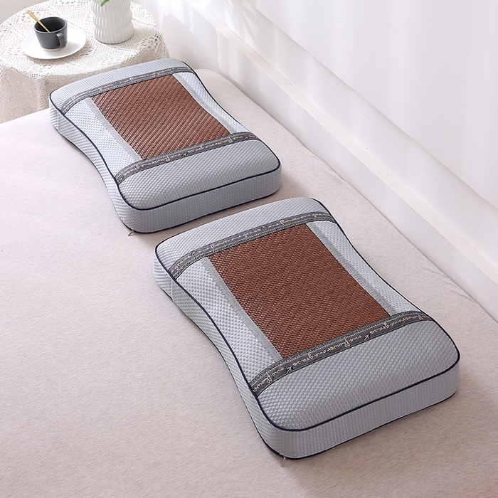 91家纺网 家纺一手货源 找家纺 纽乐家纺 2025夏季夏凉凉席枕芯冰丝冰藤护颈椎记忆棉枕头助睡眠冰藤枕头枕芯 冰丝冰藤记忆枕-棕色 35x55cm/只