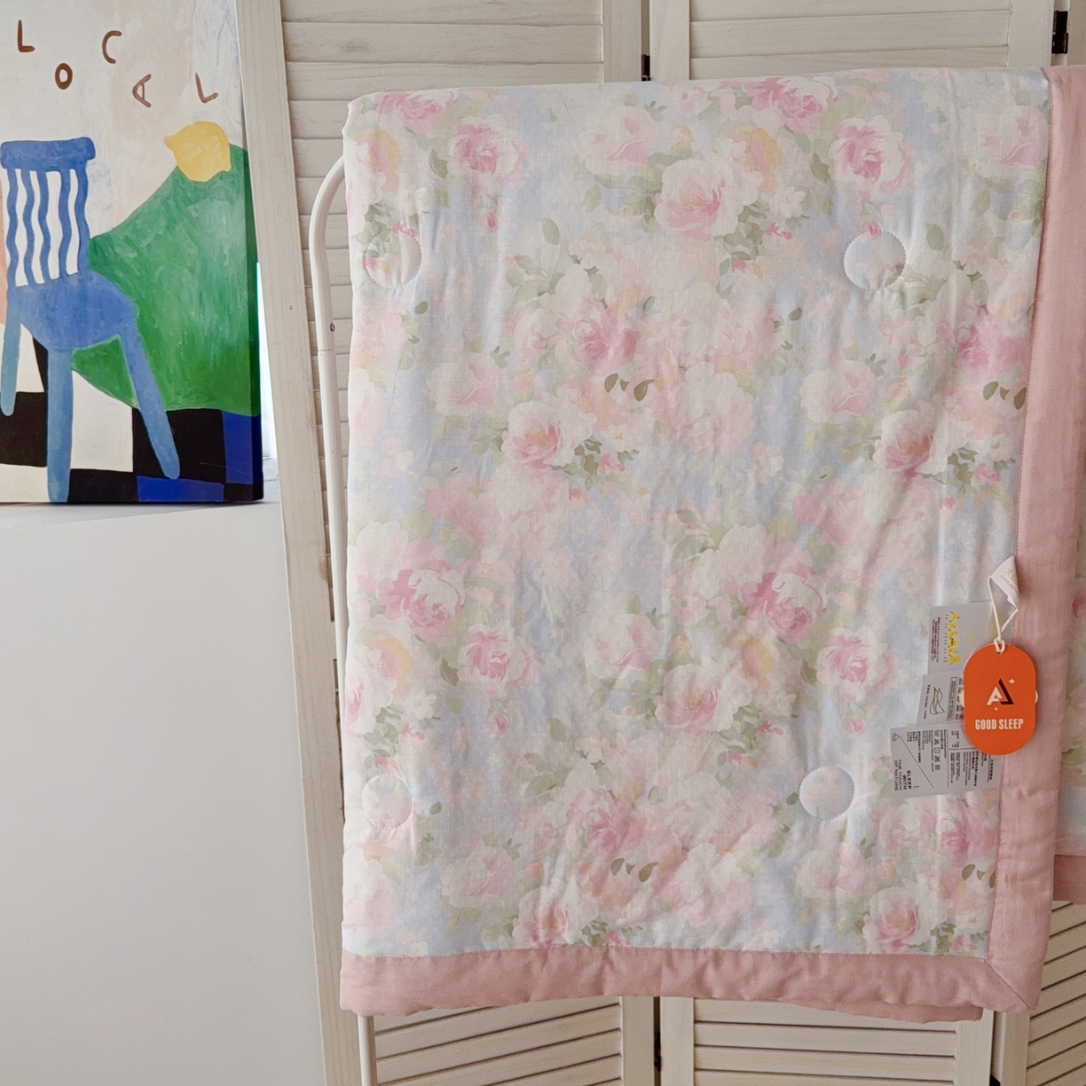 91家纺网 家纺一手货源 找家纺 于果 2025新款全棉双层纱夏被四件套 黎明心境