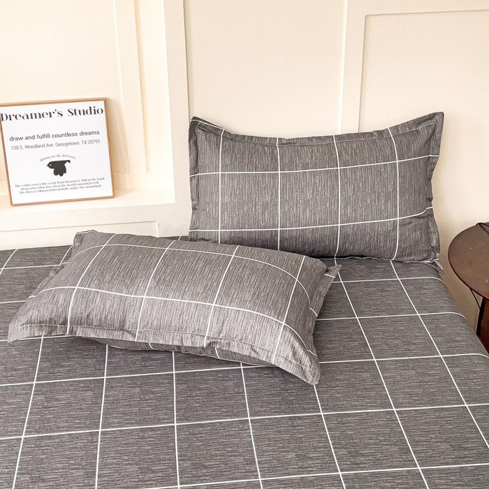 91家纺网 家纺一手货源 找家纺 朵朵家纺 2025新款亲肤棉芦荟棉床笠单床笠，磨毛床笠，印花床笠（可定制尺寸 ） 北欧风情