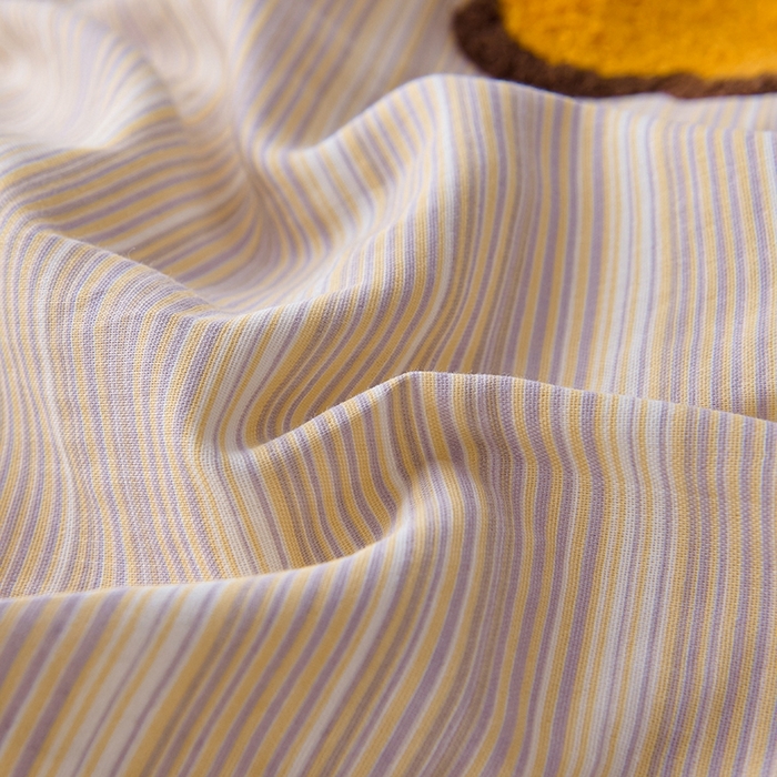 91家纺网 家纺一手货源 找家纺 爱思佳2025新款全棉双层纱毛巾绣系列四件套 萝卜兔