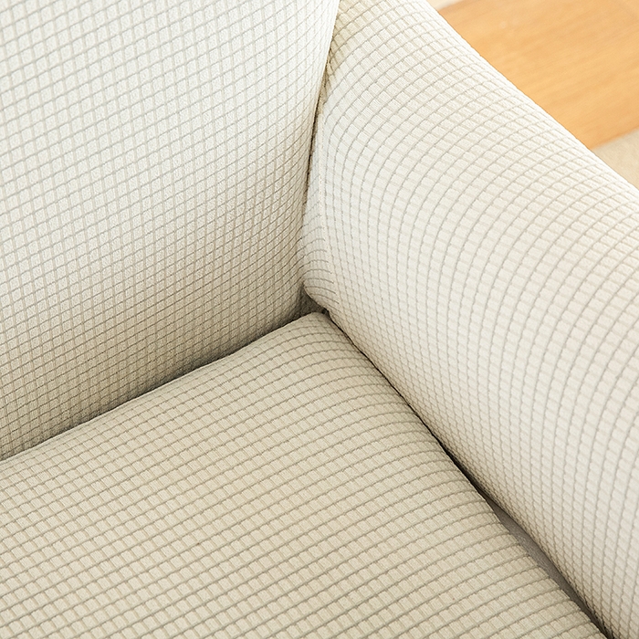 91家纺网 家纺一手货源 找家纺 飞翔家纺床上用品有限公司 2025新款亲肤玉米绒小沙发套 米白