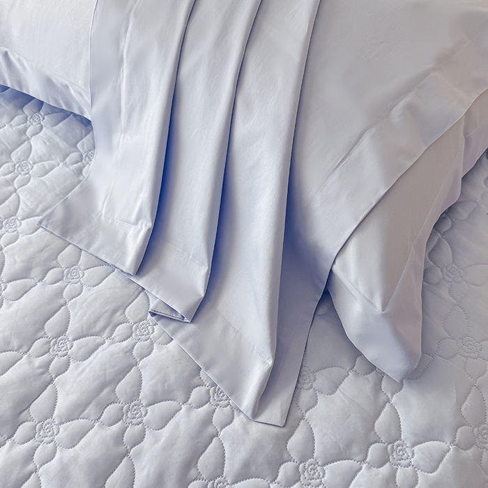 91家纺网 家纺一手货源 找家纺 （总）金喜 2025新款高端100支全棉蚕丝床盖豆邦纤维蚕丝床盖三件套-蝶恋花系列