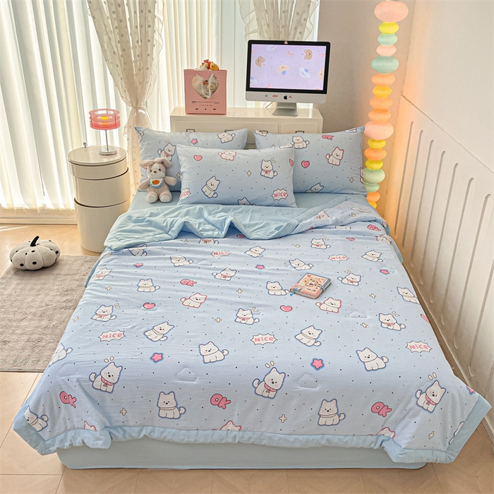 91家纺网 家纺一手货源 找家纺 （总）美梦里 2025新款A类水洗棉棉花夏被 夏凉被空调被