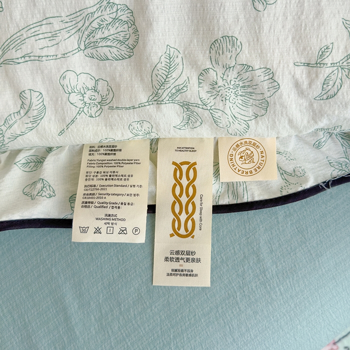 91家纺网 家纺一手货源 找家纺 慕尚 2025新款云感棉花边夏凉被空调被 花遇兔