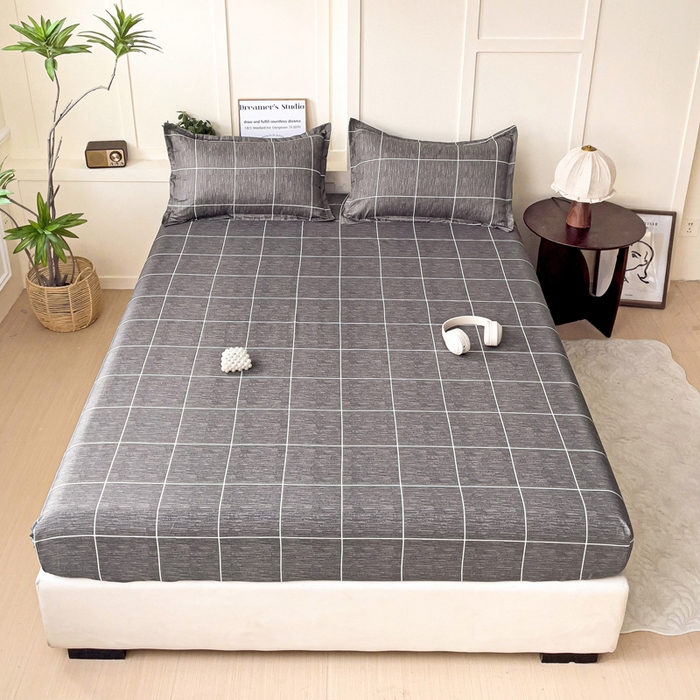 91家纺网 家纺一手货源 找家纺 朵朵家纺 2025新款亲肤棉芦荟棉床笠单床笠，磨毛床笠，印花床笠（可定制尺寸 ） 北欧风情