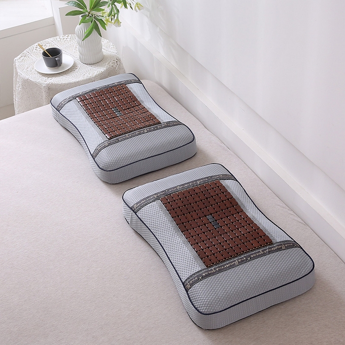 91家纺网 家纺一手货源 找家纺 纽乐家纺 2025夏季夏凉凉席枕芯冰丝冰藤护颈椎记忆棉枕头助睡眠冰藤麻将竹席枕头枕芯 冰丝麻将记忆枕 35x55cm/只