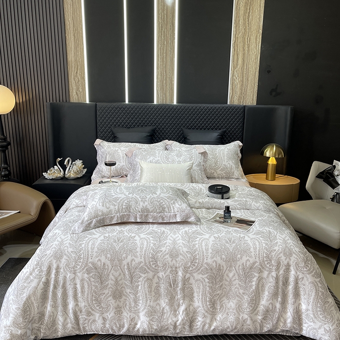 91家纺网 家纺一手货源 找家纺 莱豫2025新款50支莱赛尔天丝四件套 微梦