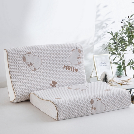 大黄蜂家居家纺2025新款卡皮巴拉凉感冰豆豆乳胶单枕套枕套单件 卡皮巴拉驼