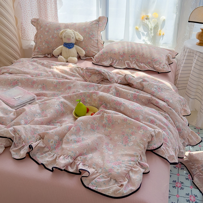 91家纺网 家纺一手货源 找家纺 （总）欧尚2025新款BYS-云感纱MEB夏被四件套系列