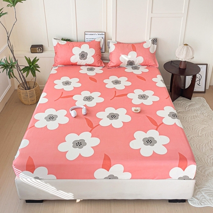 91家纺网 家纺一手货源 找家纺 （总）朵朵家纺 2025新款亲肤棉芦荟棉床笠单床笠，磨毛床笠，印花床笠（可定制尺寸 ）