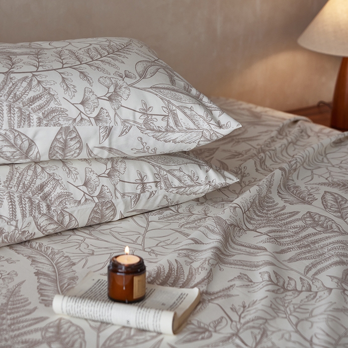 91家纺网 家纺一手货源 找家纺 千朵森2025新款A类全棉老粗布床单三件套 泉动