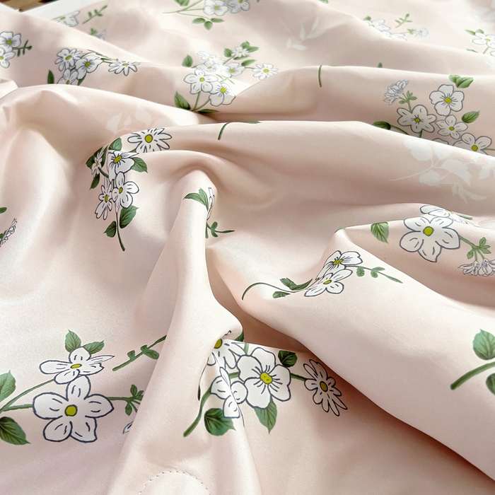 91家纺网 家纺一手货源 找家纺 找底底家纺 2025新款60S水洗天丝夏被夏凉被空调被床裙四件套 盛夏