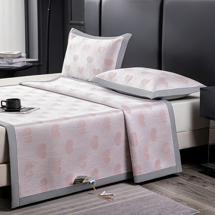 91家纺网 家纺一手货源 找家纺 （总）小牛席业 2025新款亲肤舒适爱心凉感冰丝席凉席席子系列凉席藤席冰藤席冰丝席草席竹席乳胶席凉豆豆席 