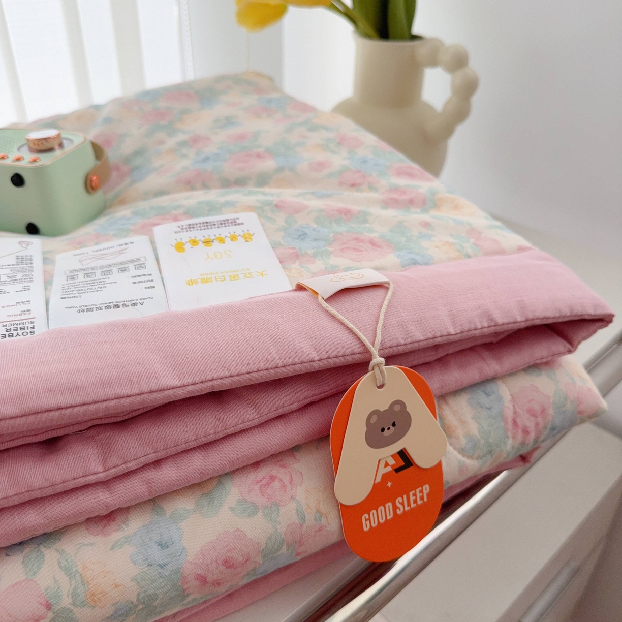 91家纺网 家纺一手货源 找家纺 于果 2025新款全棉双层纱夏被四件套 佩洛斯