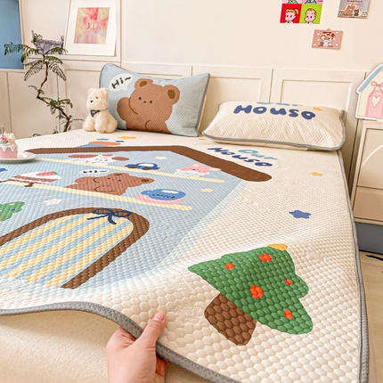 川悦生活 2025新款大版冰豆豆凉豆豆凉席 小屋哒啦