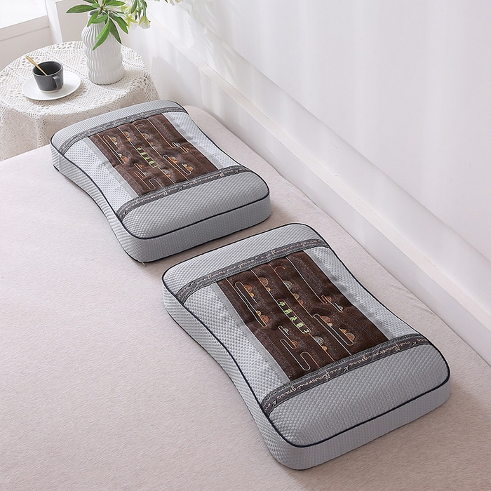 91家纺网 家纺一手货源 找家纺 （总）纽乐家纺 2025夏季夏凉凉席枕芯冰丝决明子护颈椎记忆棉枕头助睡眠凉豆豆枕头枕芯