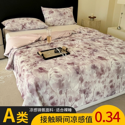91家纺网 家纺一手货源 找家纺 （总）丹本家纺 2025新款A类锦氨凉感被数码印花夏被夏凉被空调被