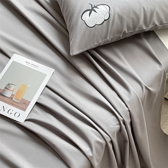 91家纺网 家纺一手货源 找家纺 布卢姆床垫 2025新款全棉纯棉烫画全棉老粗布床单凉席 棉朵-深灰