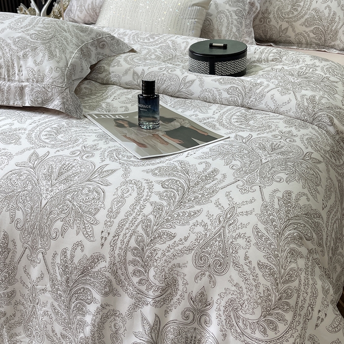 91家纺网 家纺一手货源 找家纺 莱豫2025新款50支莱赛尔天丝四件套 微梦