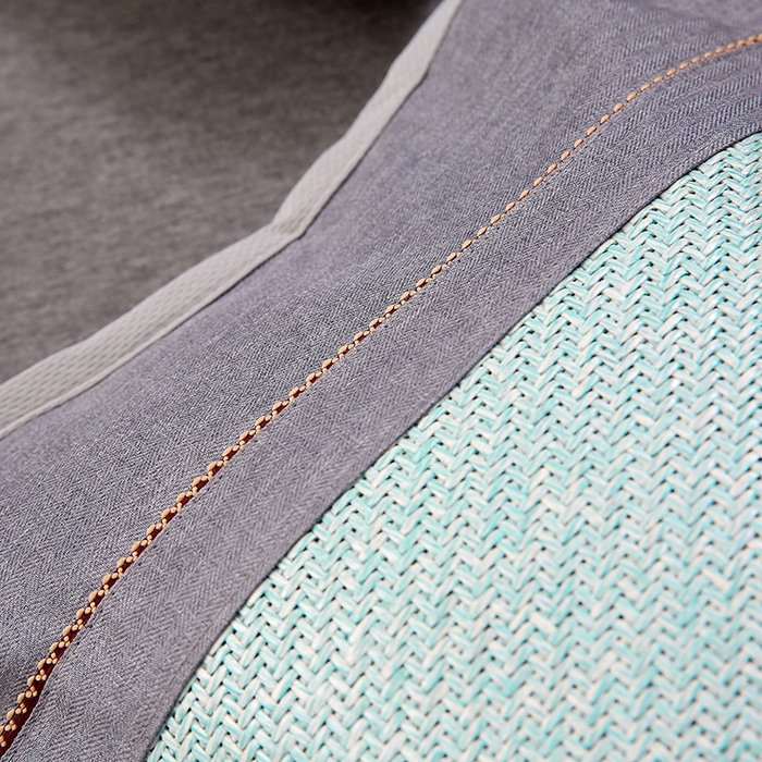 91家纺网 家纺一手货源 找家纺 纽乐家纺 2025新款夏凉凉感艾草花茶香冰藤枕芯茉莉花助睡眠枕头枕芯 艾草茶香冰藤枕-绿色 35x55cm/只