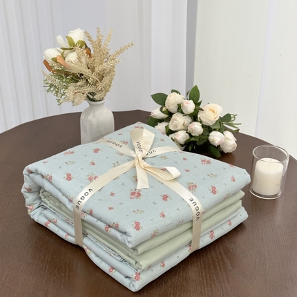 黛馨家居2025新款全棉A类小清新双层纱四件套-系列二 寐语