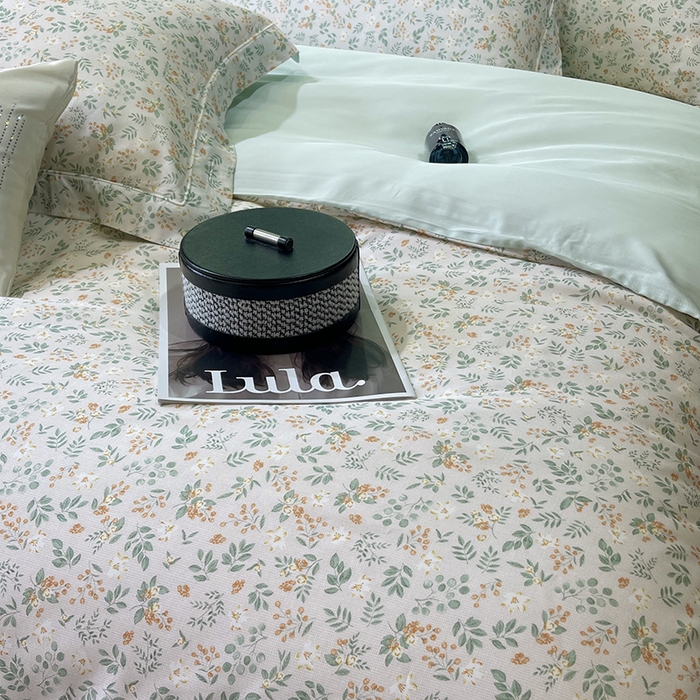 91家纺网 家纺一手货源 找家纺 莱豫2025新款50支莱赛尔天丝四件套 春风十里