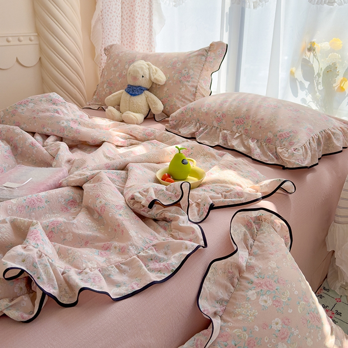 91家纺网 家纺一手货源 找家纺 （总）欧尚2025新款BYS-云感纱MEB夏被四件套系列