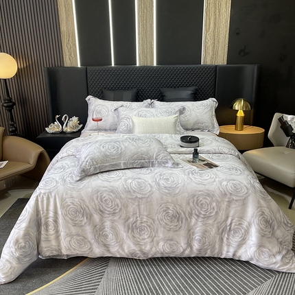 91家纺网 家纺一手货源 找家纺 （总）莱豫2025新款50支莱赛尔天丝四件套