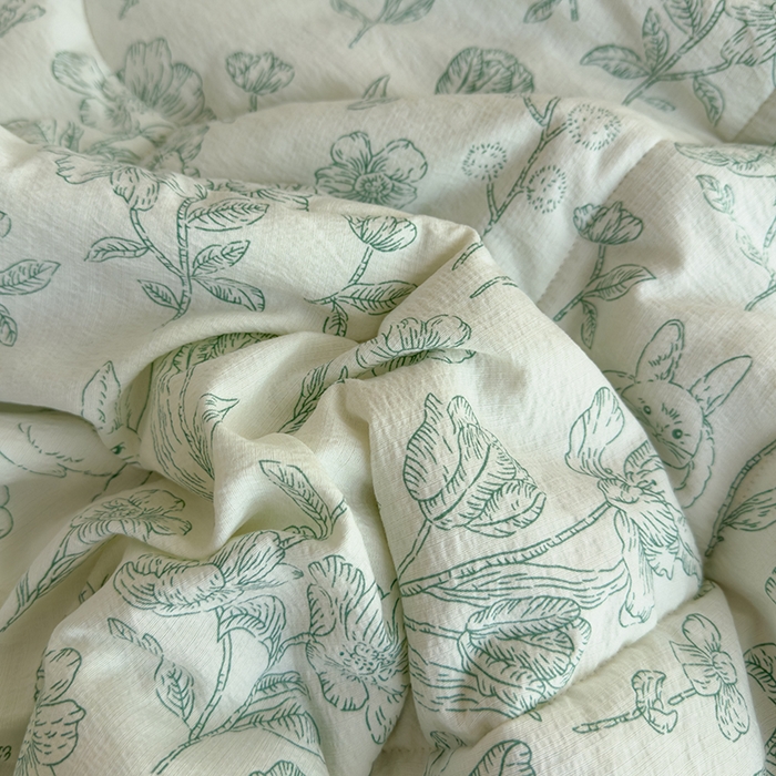 91家纺网 家纺一手货源 找家纺 慕尚 2025新款云感棉花边夏凉被空调被 花遇兔