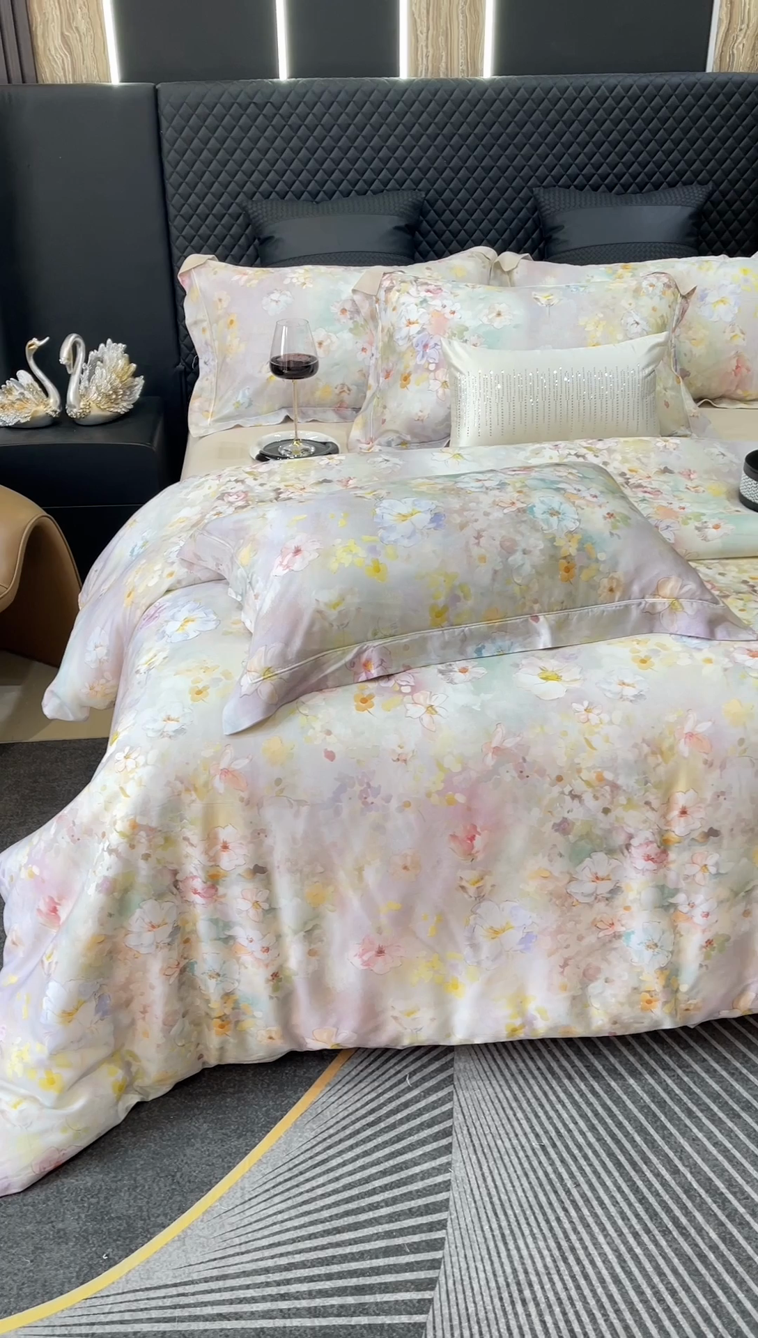 91家纺网 家纺一手货源 找家纺 （总）莱豫2025新款50支莱赛尔天丝四件套