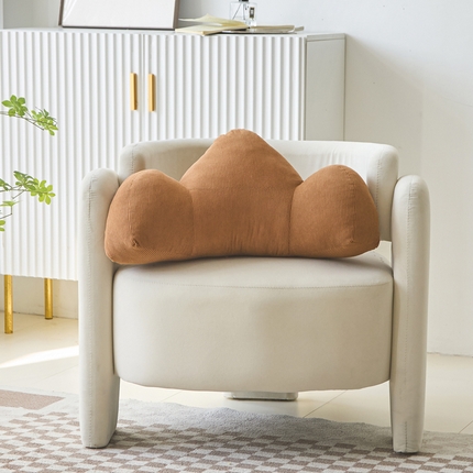 囍莱家纺 2025新款灯芯绒靠2025新款灯芯绒靠山靠腰枕山靠腰枕 靠山-深橘色