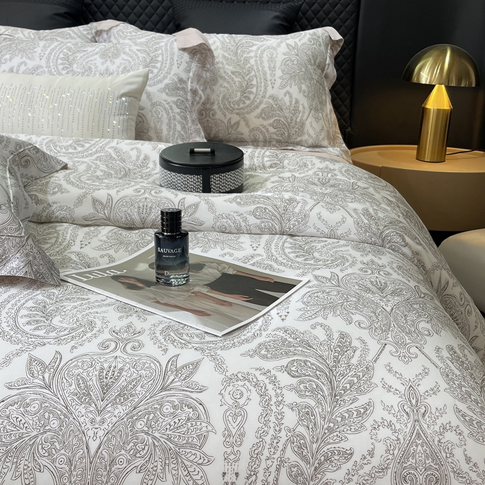 91家纺网 家纺一手货源 找家纺 莱豫2025新款50支莱赛尔天丝四件套 微梦