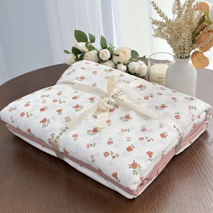 （总）黛馨家居2025新款全棉A类小清新双层纱四件套-系列二