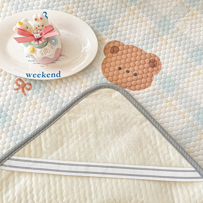 91家纺网 家纺一手货源 找家纺 川悦生活 2025新款大版冰豆豆凉豆豆凉席 格拉熊