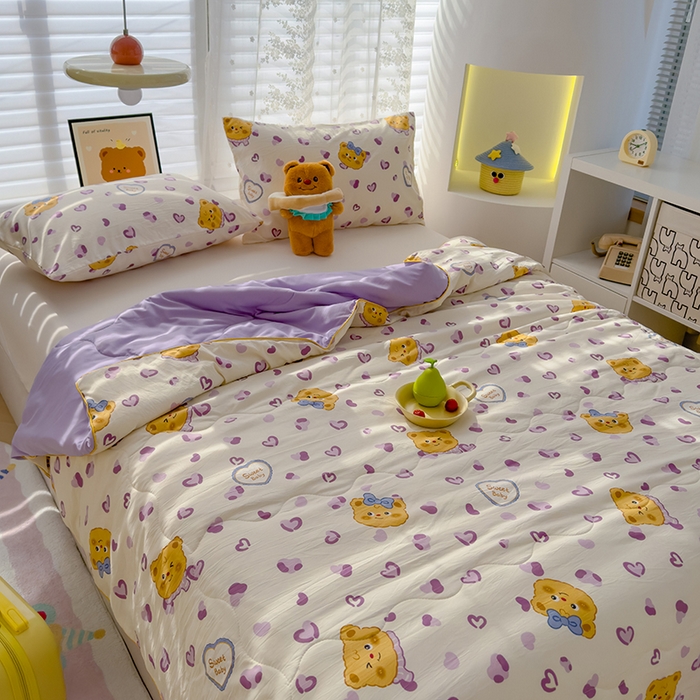 91家纺网 家纺一手货源 找家纺 （总）美派工厂店2025新款水洗邹邹纱夏被