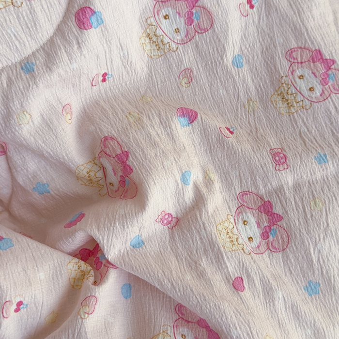 91家纺网 家纺一手货源 找家纺 慕尚 2025新款云感棉花边夏凉被空调被 草莓美乐蒂