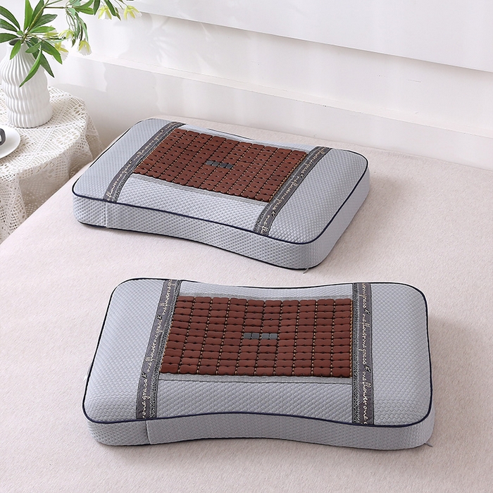 91家纺网 家纺一手货源 找家纺 （总）纽乐家纺 2025夏季夏凉凉席枕芯冰丝冰藤护颈椎记忆棉枕头助睡眠冰藤麻将竹席枕头枕芯