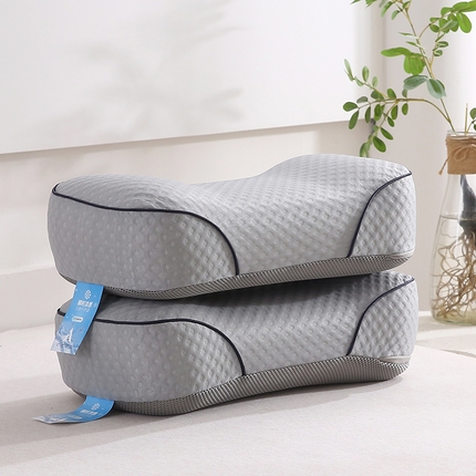 91家纺网 家纺一手货源 找家纺 （总）纽乐家纺 2025新款夏凉凉感丝记忆棉护颈枕头华夫格凉豆豆骨型记忆棉枕头枕芯