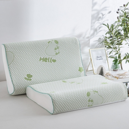 大黄蜂家居家纺2025新款卡皮巴拉凉感冰豆豆乳胶单枕套枕套单件 卡皮巴拉绿